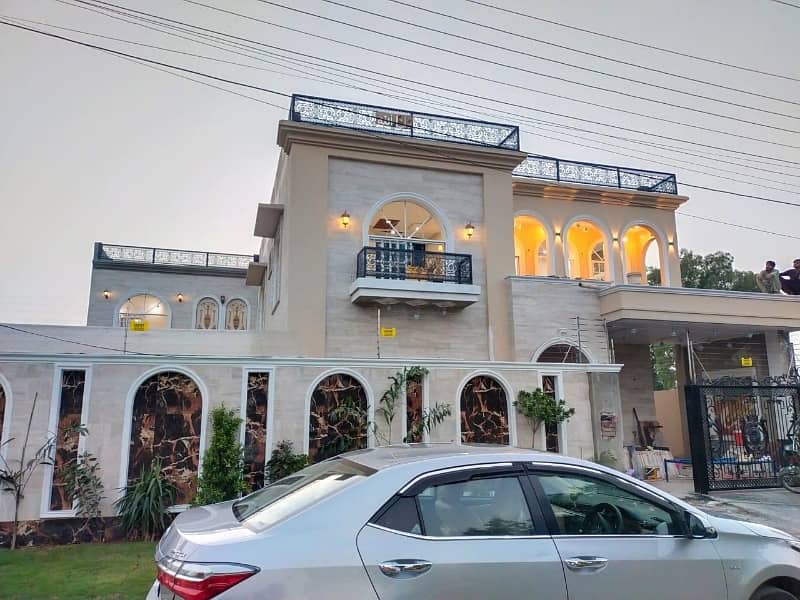 1 kanal Spanish brand new Luxury living house for sale shaheen block chinar Bagh lahore 35