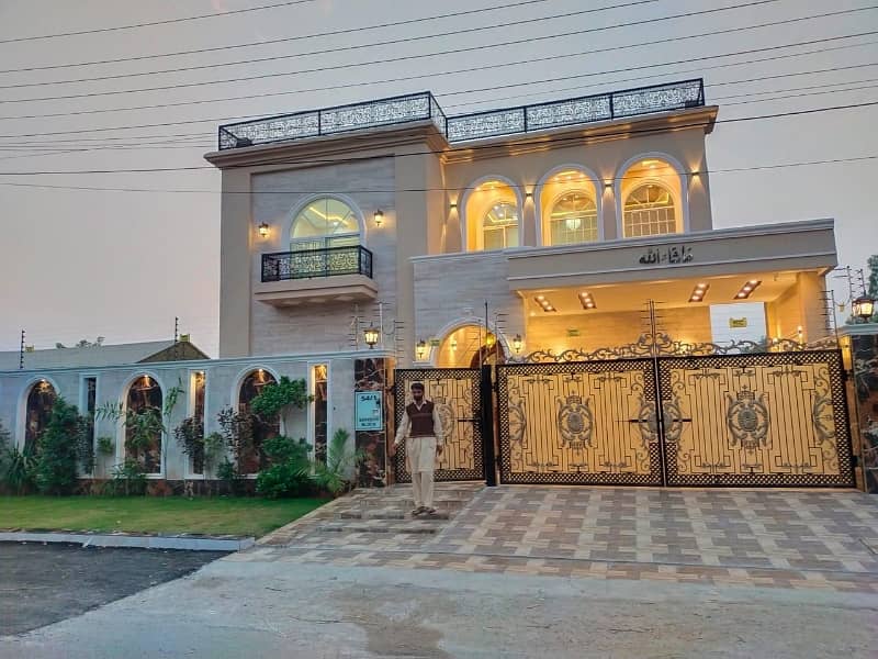 1 kanal Spanish brand new Luxury living house for sale shaheen block chinar Bagh lahore 36