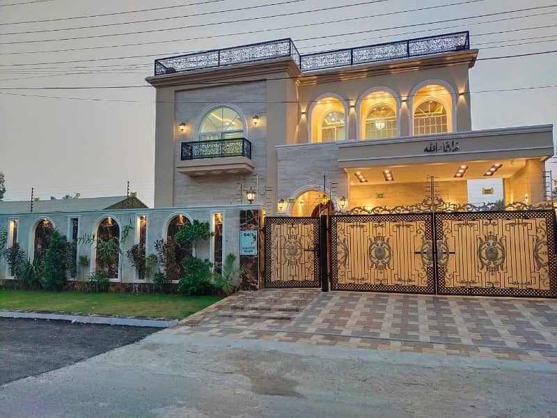 1 kanal Spanish brand new Luxury living house for sale shaheen block chinar Bagh lahore 37