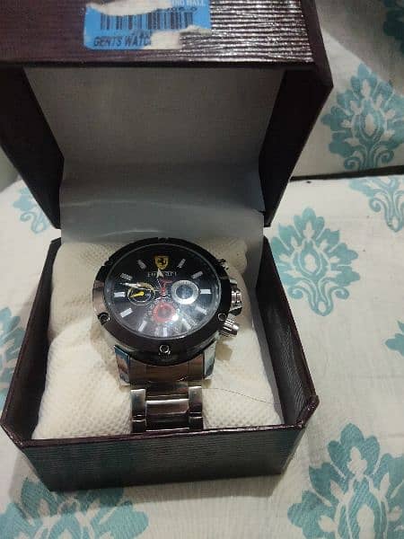 Ferrari watch used one time but look new 0