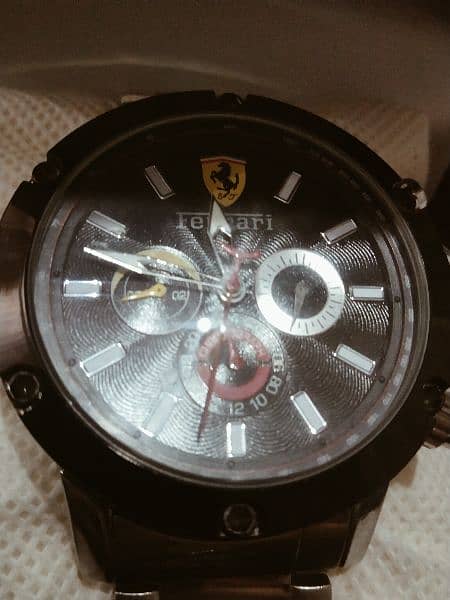 Ferrari watch used one time but look new 1