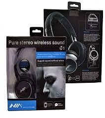 Nia Q1 Q6 S3000 S4000 Bluetooth Headset OVER THE EAR HEADPHONES MIC 2