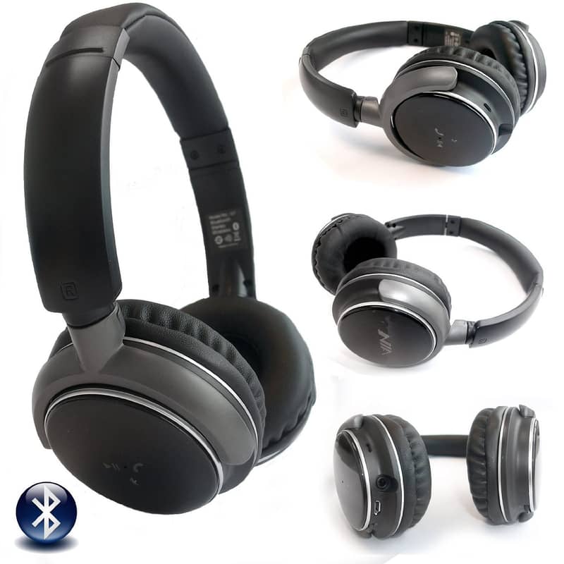 Nia Q1 Q6 S3000 S4000 Bluetooth Headset OVER THE EAR HEADPHONES MIC 4