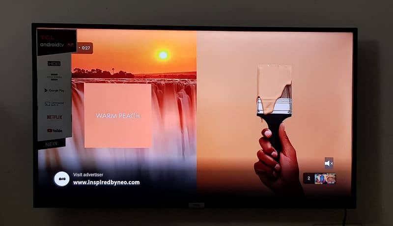 TCL 32" SMART ANDROID LED Tv Slightly 1year Used, In Excellent Working 3