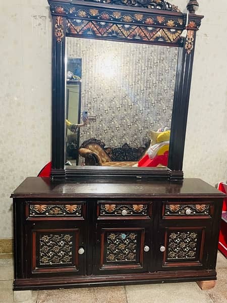 king size bed set/dressing table/ 1