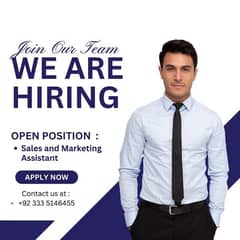 Sales and Marketing Assistant || Urgent Hiring