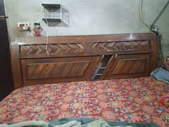 Furniture set (4 piece ) for sale, bed , Almari, divider, dressing,