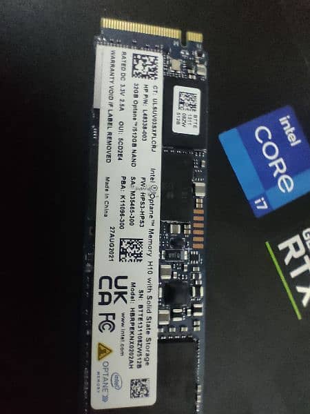 Intel optane Memory H10 with SSD 512GB 0