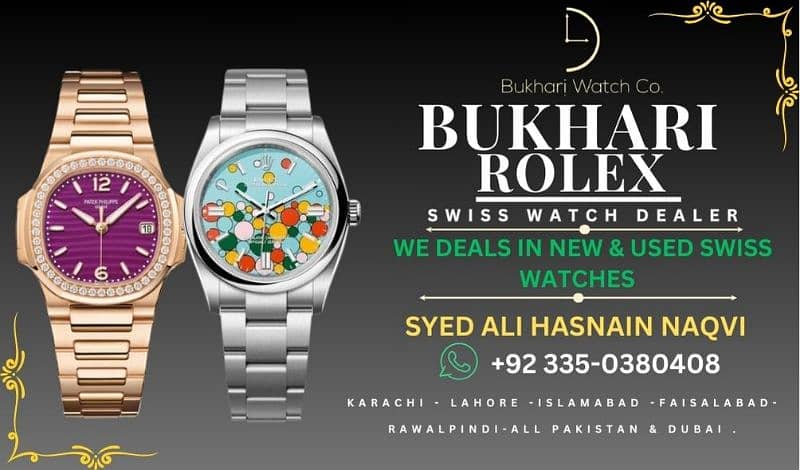 sell your watch @BUKHARI ROLEX ROLEX DAYDATE ROLEX DATEJUST ROLEX GMT 9