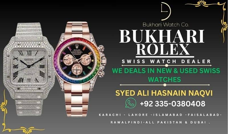 sell your watch @BUKHARI ROLEX ROLEX DAYDATE ROLEX DATEJUST ROLEX GMT 13