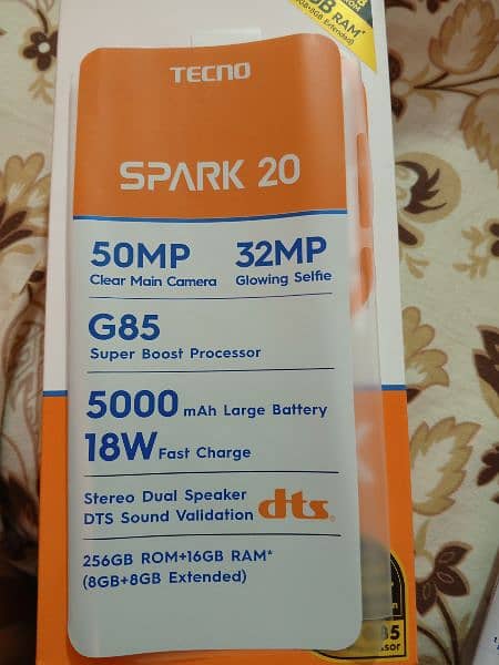 Tecno Spark 20 256GB/8GB Ram Black Color 7