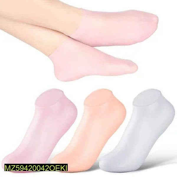 pair silicone heels socks 1