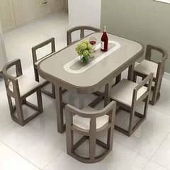 Dining table / 6 Seater Dining table / chairs / Coffe chairs