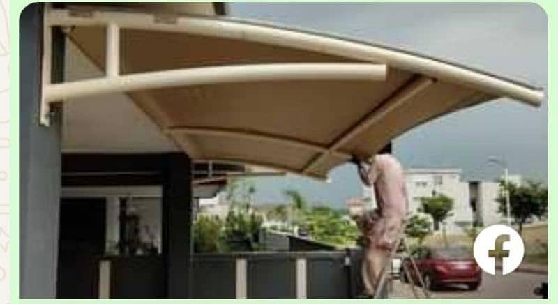 Tensile Parking Sheds in Pakistan | Cafe Roofing | Canopy sheds 4