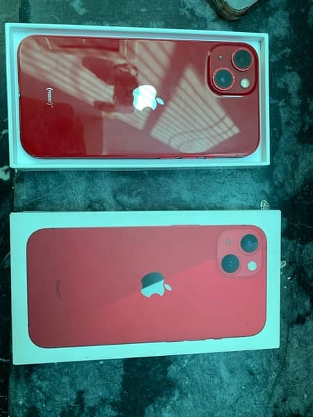 iPhone 13 red with box 5