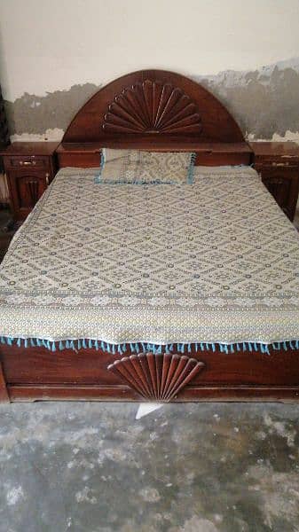 wooden bed excellent condition 45k and 2 single bed 30k 0