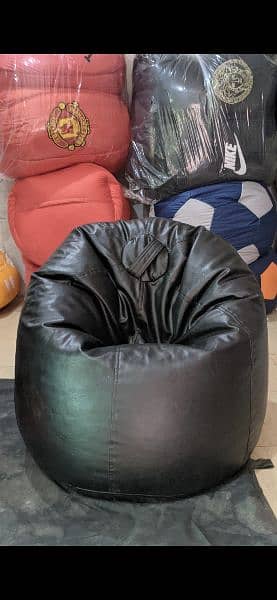 PREMIUM LEATHERITE BEAN BAG SOFAS / Artificial leather / Sofa cum bed 7