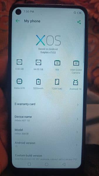 Infinix Hot 10 4/64 full ok mob only back ruf 2