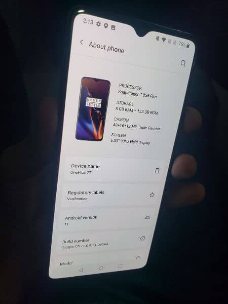 One Plus 7T (8/128) Dual Sim 6