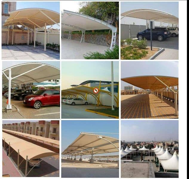 Car Porch Sheds | PVC Tensile Structures in Pakistan | Pole Shed | Car 7