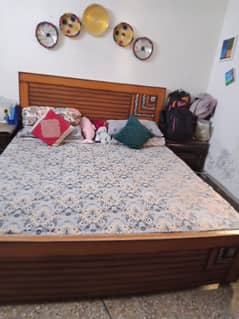 KING SIDE BED FOR SALE WITH MATTRESS