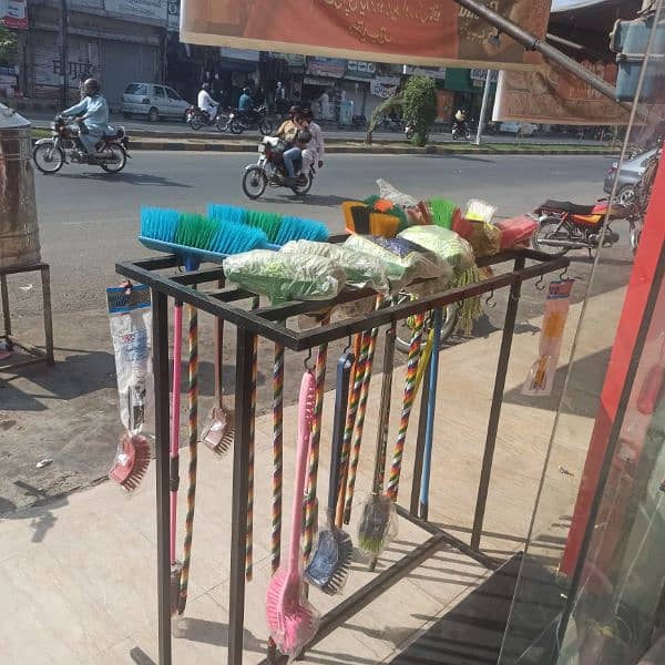 Cleaning products stand for shop display. 1