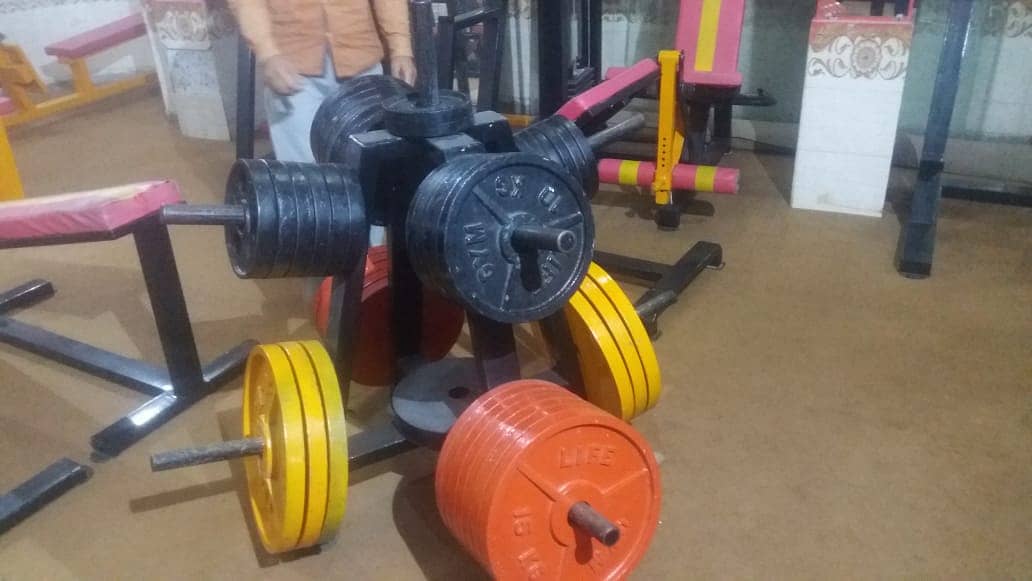 Gym Machine & Gym dumbbells 8