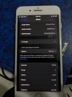 iphone 8 plus pta approved 256Gb