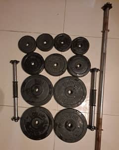 Dumbells ,Rubber Coated Plates(Huge)