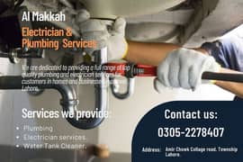 Plumber,& electric,& water tank cleaner services.