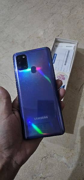 Samsung a21s officel approved dual sim 4.128 gb with box final price 5