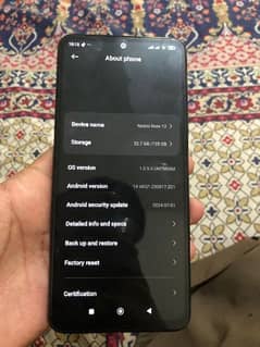 redmi note 12.8/128 gb complete box with warranty