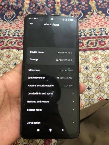 redmi note 12.8/128 gb complete box with warranty 0