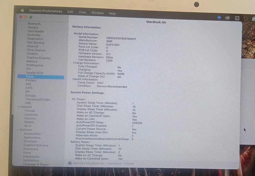 MacBook Air 2015, i7, 13" Inches 250gb SSD 11