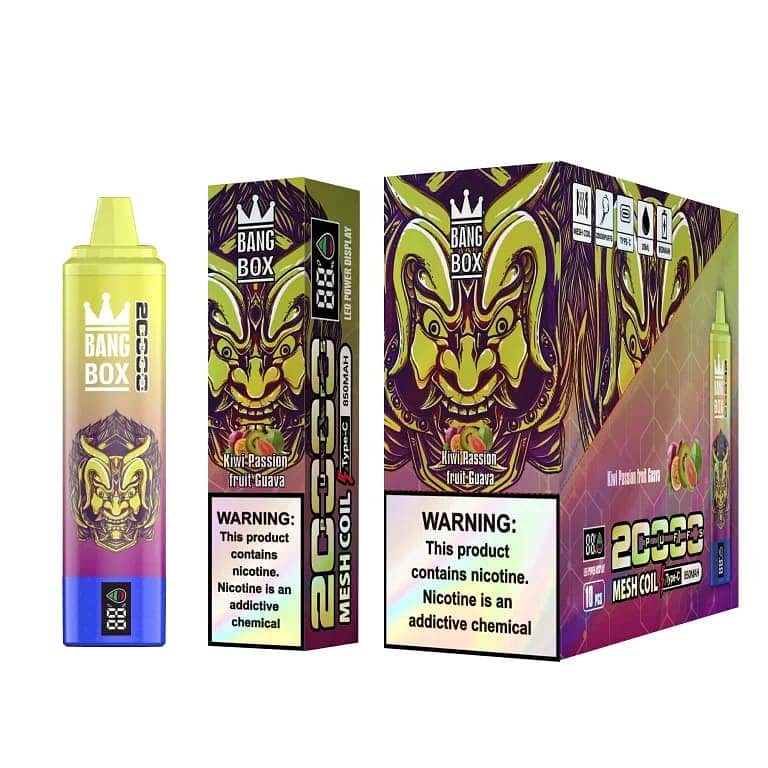 Disposable Vape Bang Box 20000 Puffs Vape 5% Nicotine With LED 7