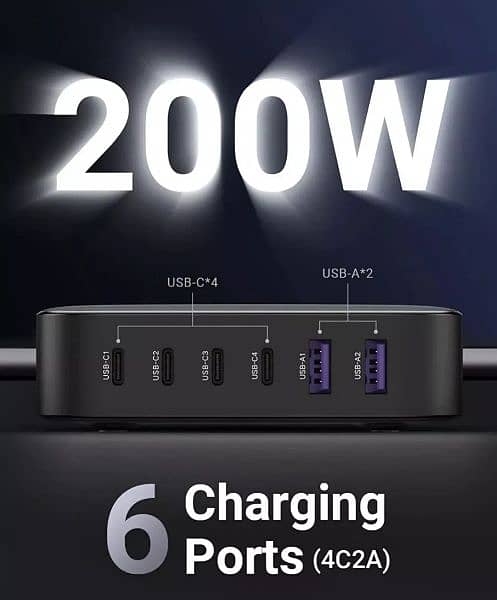 UGreen Desktop Charger 200W 5