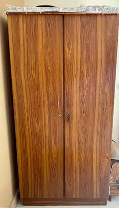 2 Door wooden almirah for sale