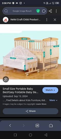 baby cot and baby cradle