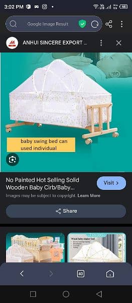 baby cot and baby cradle 2