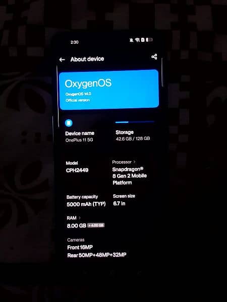 OnePlus 11 5g (Exchange possible) 2