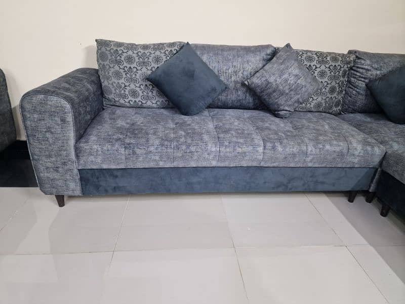 L Shape Sofa & Satti for sale 7