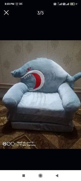 Foldable Sofa Baby Shark Seat 1