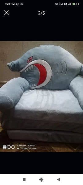 Foldable Sofa Baby Shark Seat 2