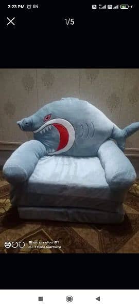 Foldable Sofa Baby Shark Seat 3