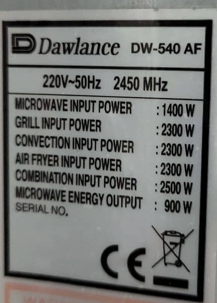 Dawlance Micro  wave oven 2