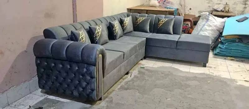 L shape sofa set / Poshish sofa set / Sofa set 10