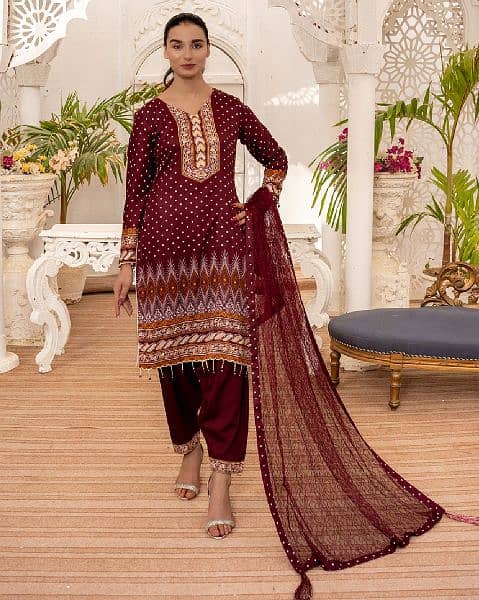 3 piece Suit Malai lawn 6