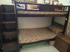 Bunk bed for sale without mattress.