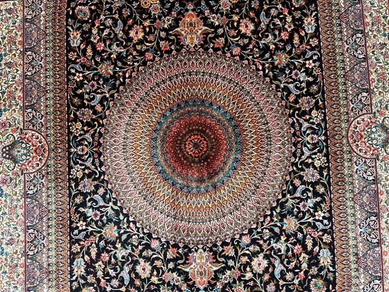 5x7 High Quality Silk Rug Luxury Rug Persian Wall Hanging Interior Rug 3