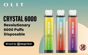 Disposable Vap OLIT CRYSTAL 6000 Puff Mixed Fruit Flavors Disposable